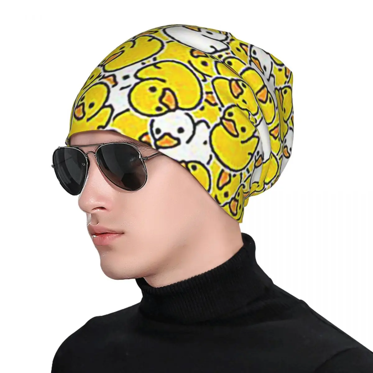 بطة مطاطية لطيف نمط تصميم Skullies Beanies القبعات الدافئة الخريف الشتاء في الهواء الطلق قبعة محبوك بونيه قبعات للجنسين الكبار #5