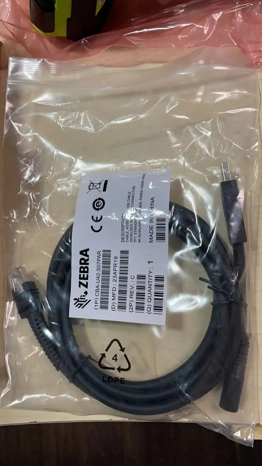 Cabo para Ds3608 Original Novo 2m Cba-u42-s07par