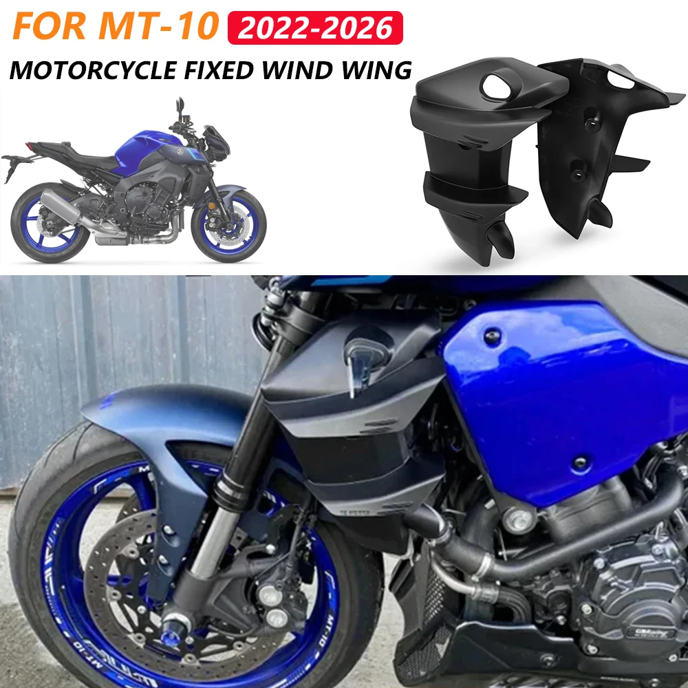 

Racing Winglet System For Yamaha MT10 2022-2025 2026 Motorcycle Front Aerodynamic Downforce Spoiler Side Fairing Fin MT-10