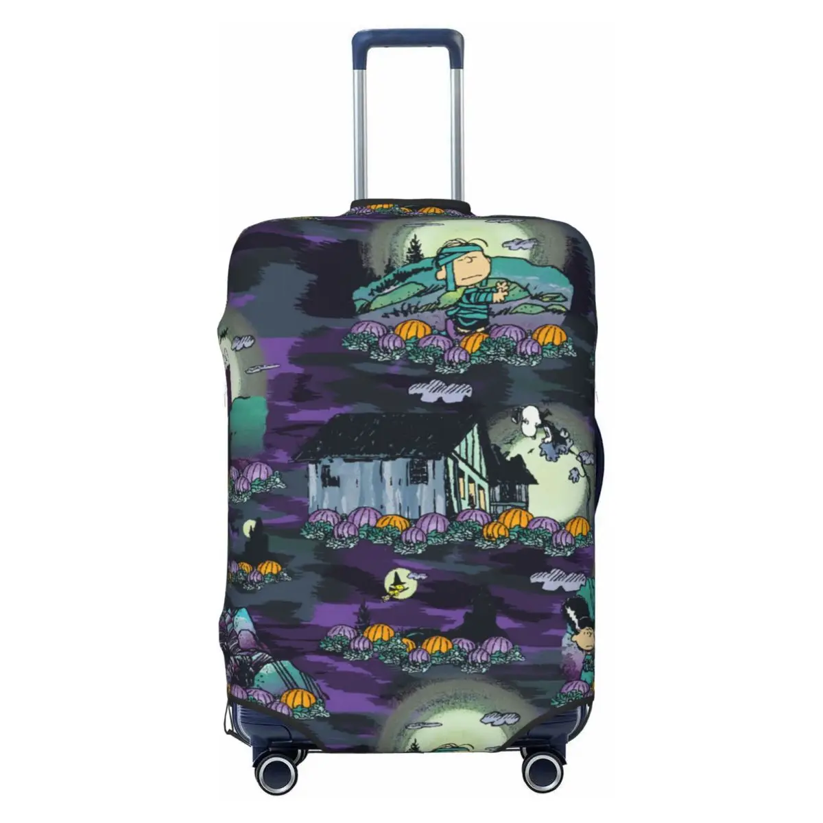 

Snoopy Halloween Luggage Cover Elastic Beagle Dog Travel Suitcase Protective Covers Fits 18-32 Inch
