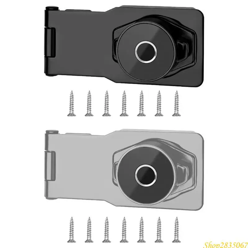 Metal Twist Knob Keyed Locking Hasp Keyed Padlocks Hasp Heavy Duty Shed Lock Simple Installation for Gate & Cupboard 831F