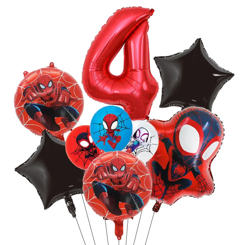 Spidey i jego niesamowici przyjaciele dekoracje na imprezę urodzinową dzieci Spiderman tematyczna zastawa stołowa Spidey zestaw balonów Baby Shower