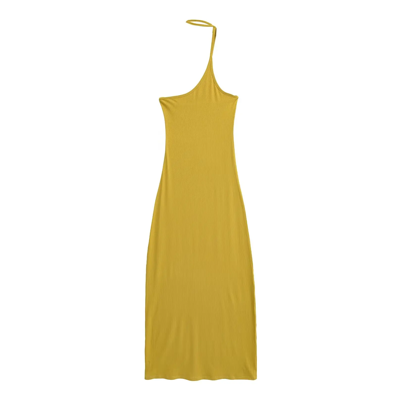 

Sexy Pure Desire Hot Girl oulder Hanging Ne Dr Women's Summer Design Elastic Slimming Waist Long Skirt Bodycon Dr