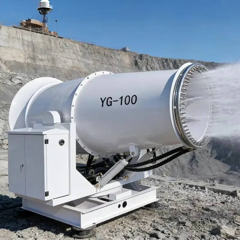 J Optimized Air Duct Boost Mist Concentration and Spraying Range Industrial Fog Cannon
