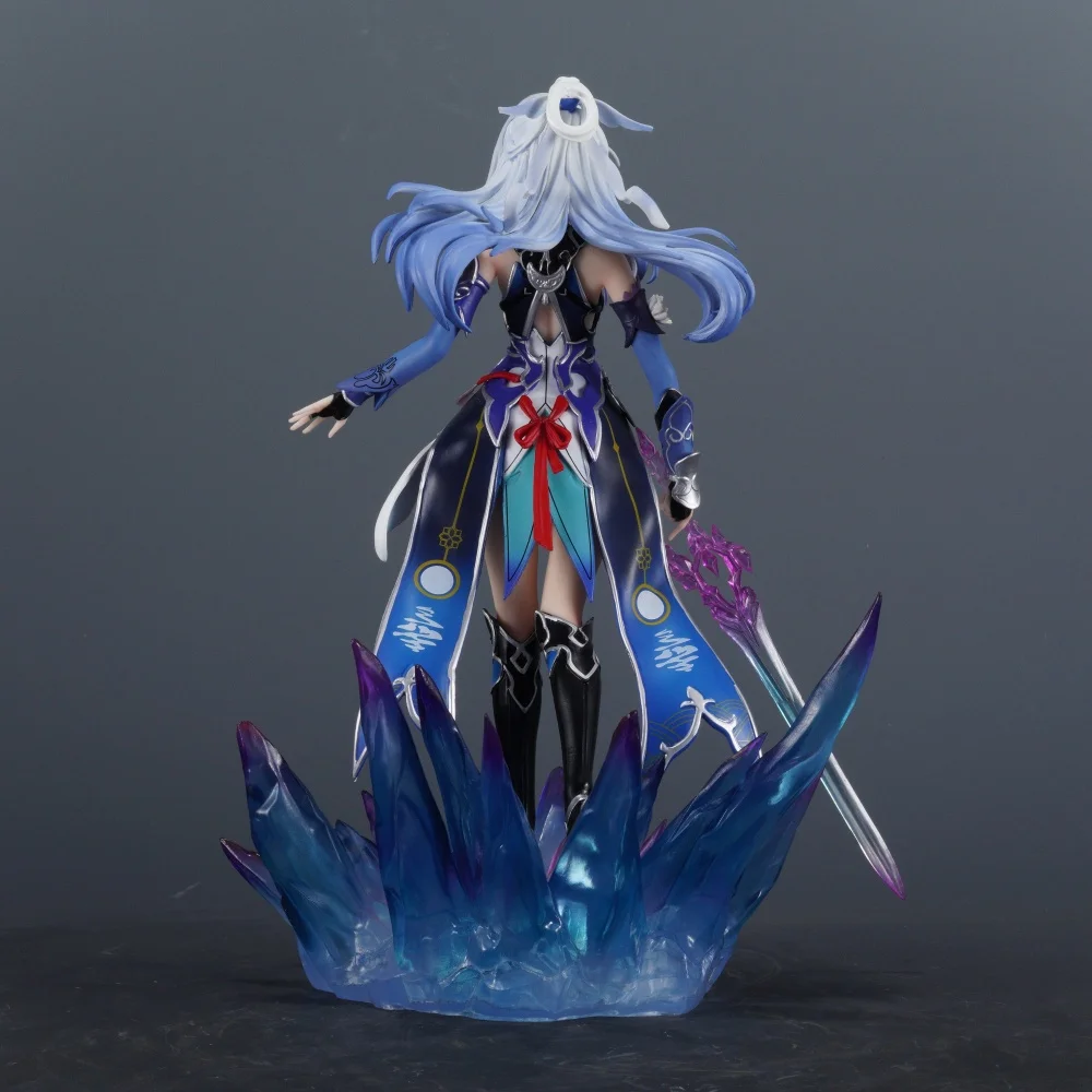 29cm/11.42in anime honkai estrela ferroviário figura jingliu figuras de ação estátua pvc desktop ornamentado coleção modelo brinquedos presentes