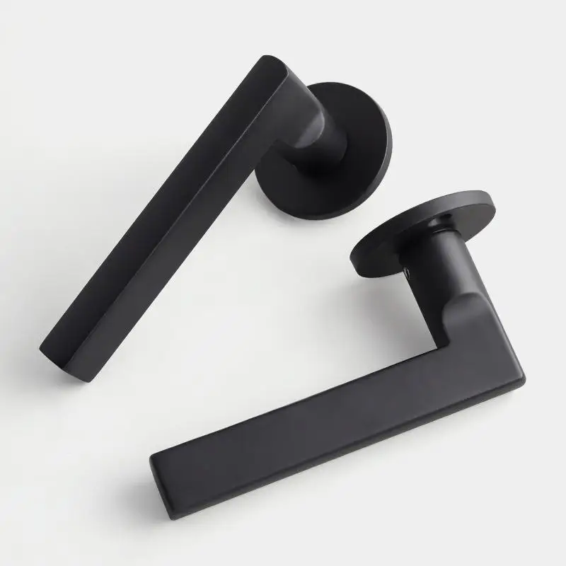 Indoor bedroom home use no modification hole room door split lock silent universal wooden door lock space aluminum copper core