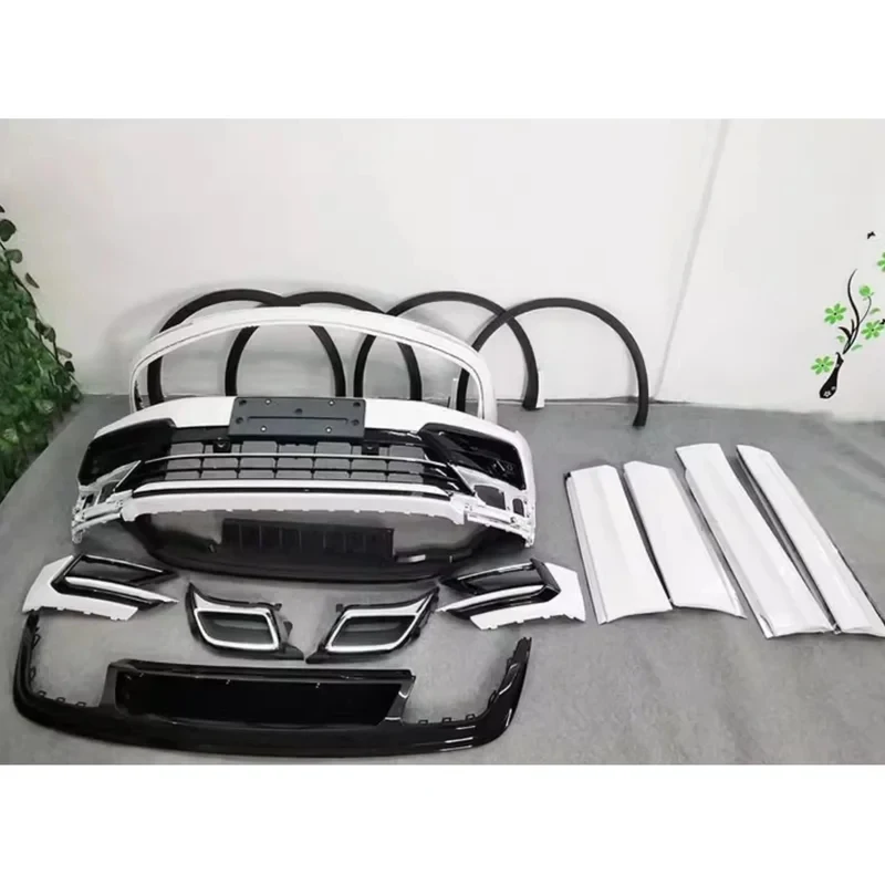 

R Line Style Body Kit Front Rear Bumper Side Skirt Wheel Eyebrow Fit VW Tiguan L 2017-2021 Exterior Modification Parts
