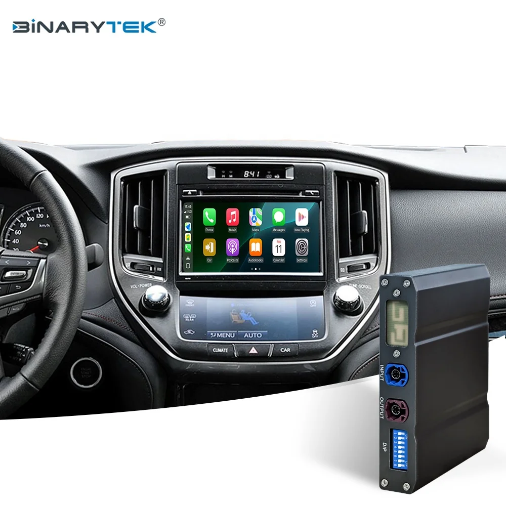 NewFor TOYOTA Crown 2015-2019 Binarytek Wireless CarPlay Android Auto Adapter Module Car Radio