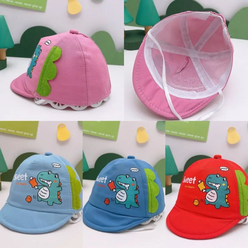 Breathable Sun Hats New UV Protection Dinosaur Pattern Baseball Hat Sun Protection Beach Hat Outdoor