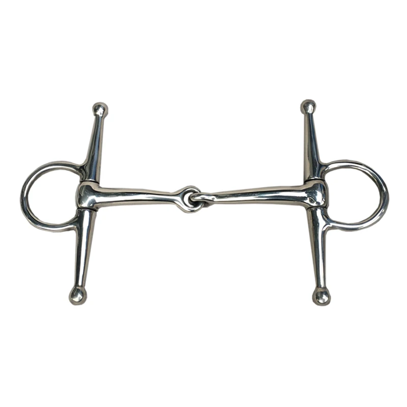 Aço inoxidável Full Cheek Snaffle Bit, Boca De Cobre, Horse Tack, 5 Polegadas