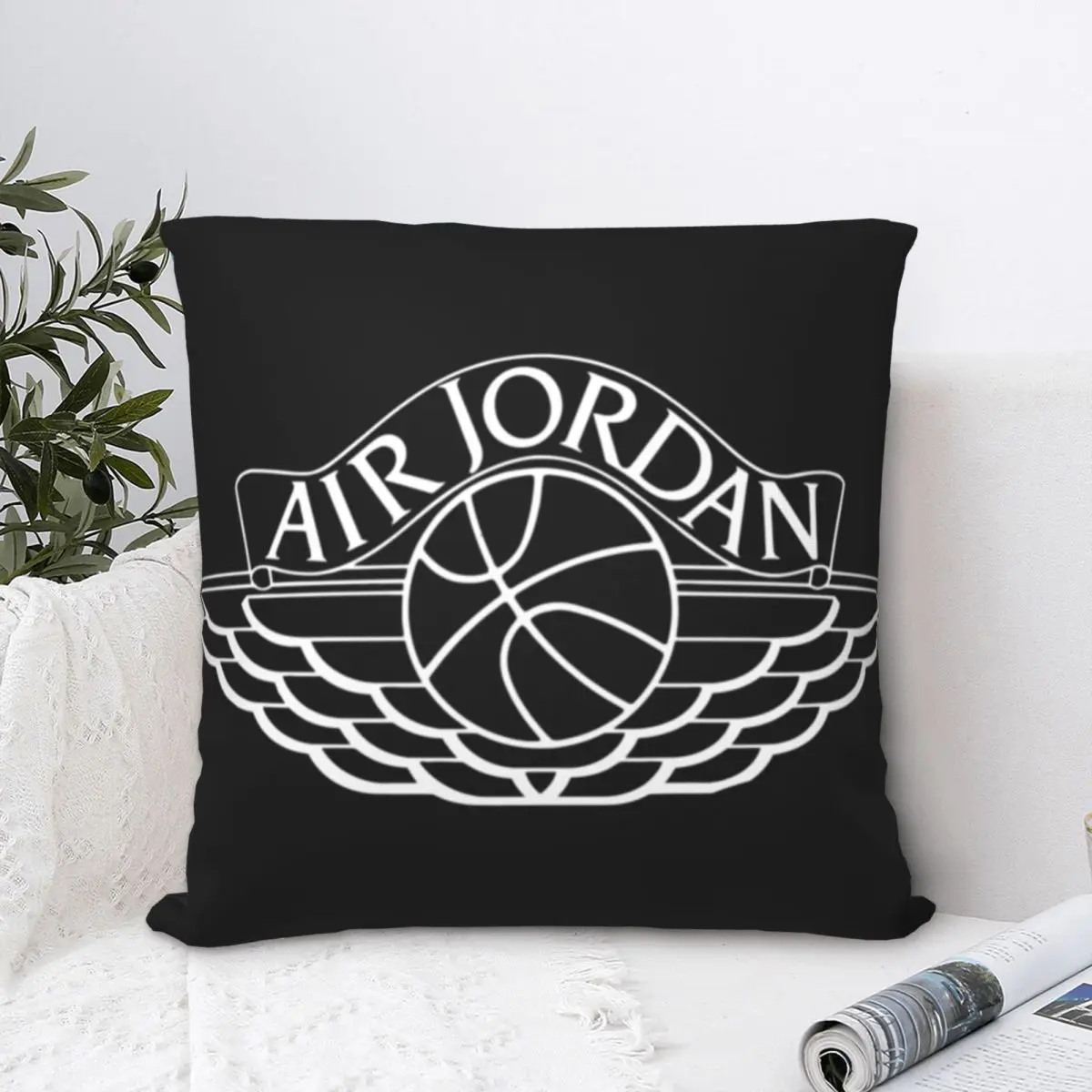 Sports Brand Air Square Pillowcase Polyester Pillow Cover Velvet Cushion Zip Decorative Comfort Throw Pillow For Home Bedroom