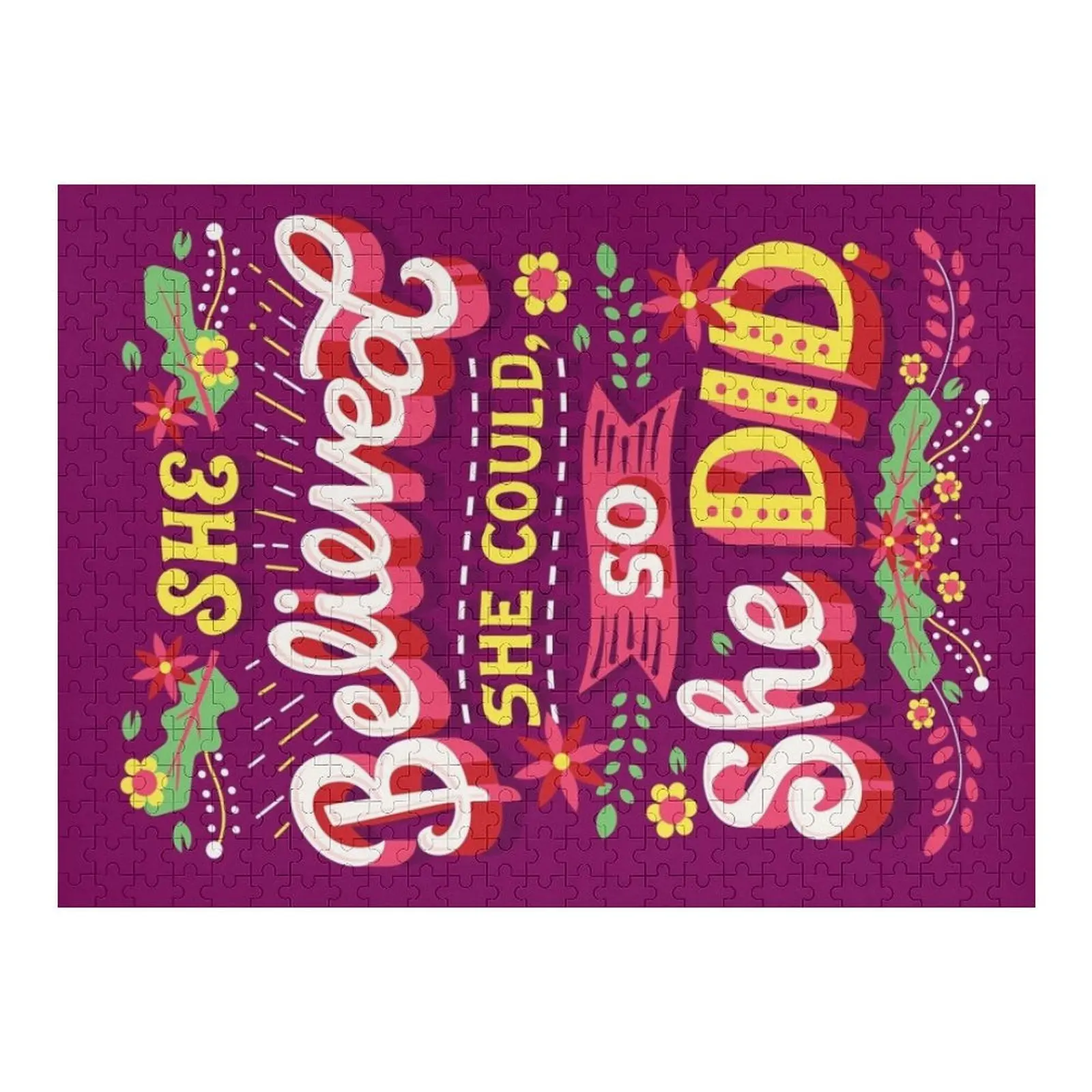 

Она верит, что сможет место Пазл на заказ с фото. Деревянные животные. Пазл.