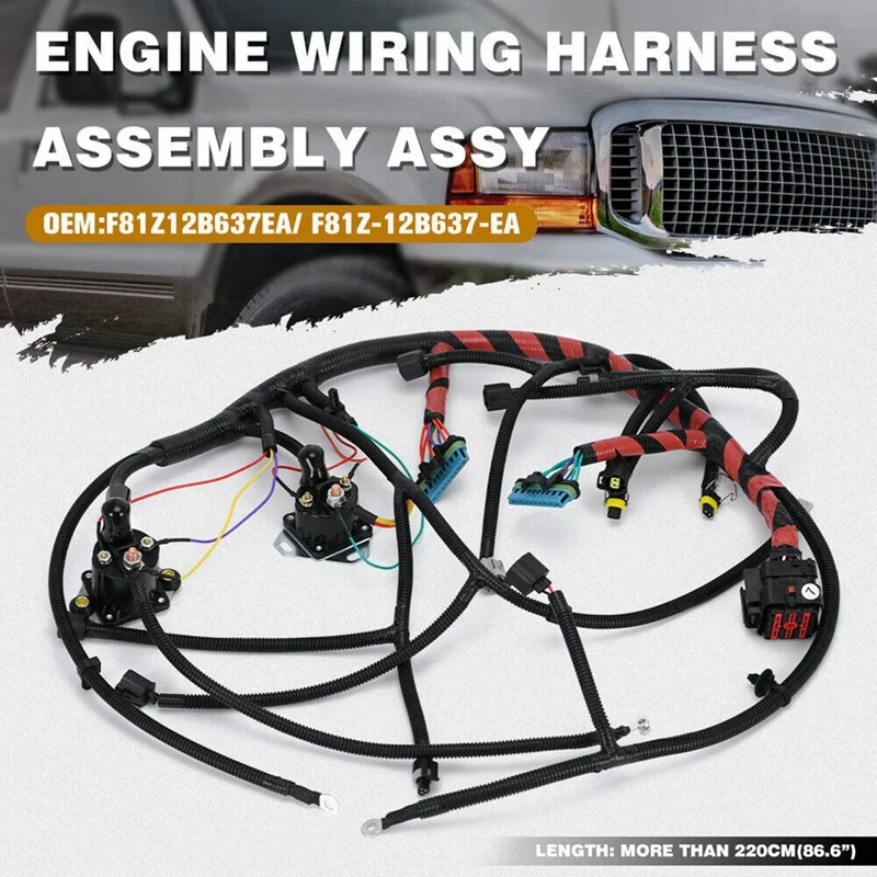 Car Engine Wiring Harness As Shown Car Accessories For Ford F250 F350 F550 Super Duty 7.3L Diesel 1999-2001