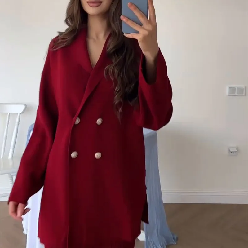 2025 Spring Fashion Pure Color Button up Cardigan And Skirt Set Elegant Transoceanic Women's Wear Long Sleeve Workwear