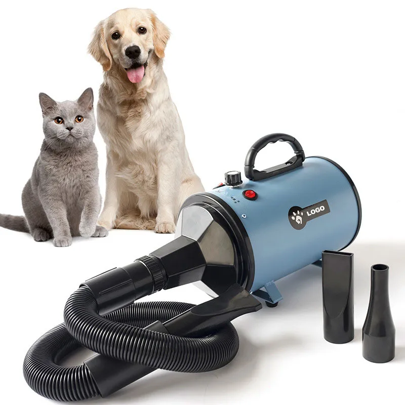 

Custom High Power Adjustable Pet Hair Dryer Hair Blowing Artifact Water Blower for Dogs and Cats