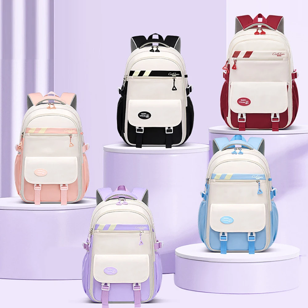 Kids Backpack With Cute Removable Charms - Spacious Padded School Bag For Girls Ideal For Primary School & Daily School Life