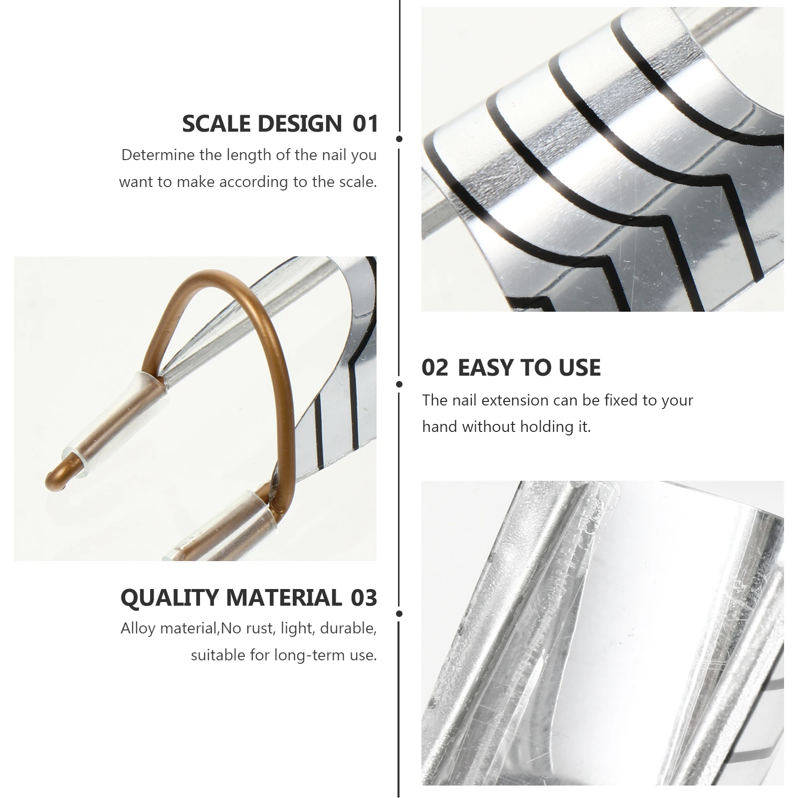 1 ensemble d'autocollants en forme de papier pour Nail Art, Extensions de Gel acrylique en forme de fer à cheval, outil d'extension de manucure facile à enlever, pour Salon de maison