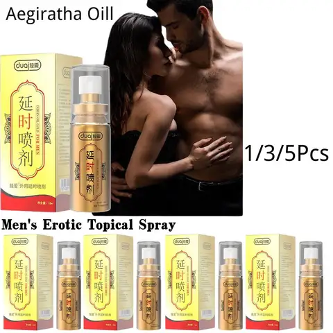 1/3/5Pcs 10ml Men's Sex Delay Massage Oil Spray Extended Lovemaking Time Improved Performance Aegiratha Oil Adult Products