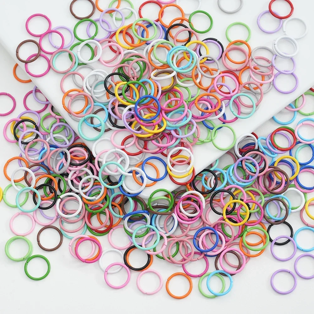 100pcs8 10 12mm Colorful Jump Rings Split Rings Connectors For Diy Jewelry Finding Making Accessories Wholesale Supplies