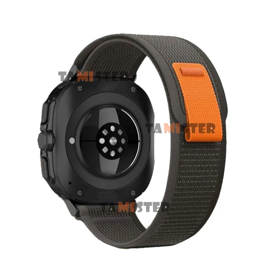 สายรัดข้อมือกีฬาสำหรับ Samsung Galaxy Watch 7สายไนลอนขนาด47มม. สายสำรองสำหรับ Galaxy Watch 7 ultra