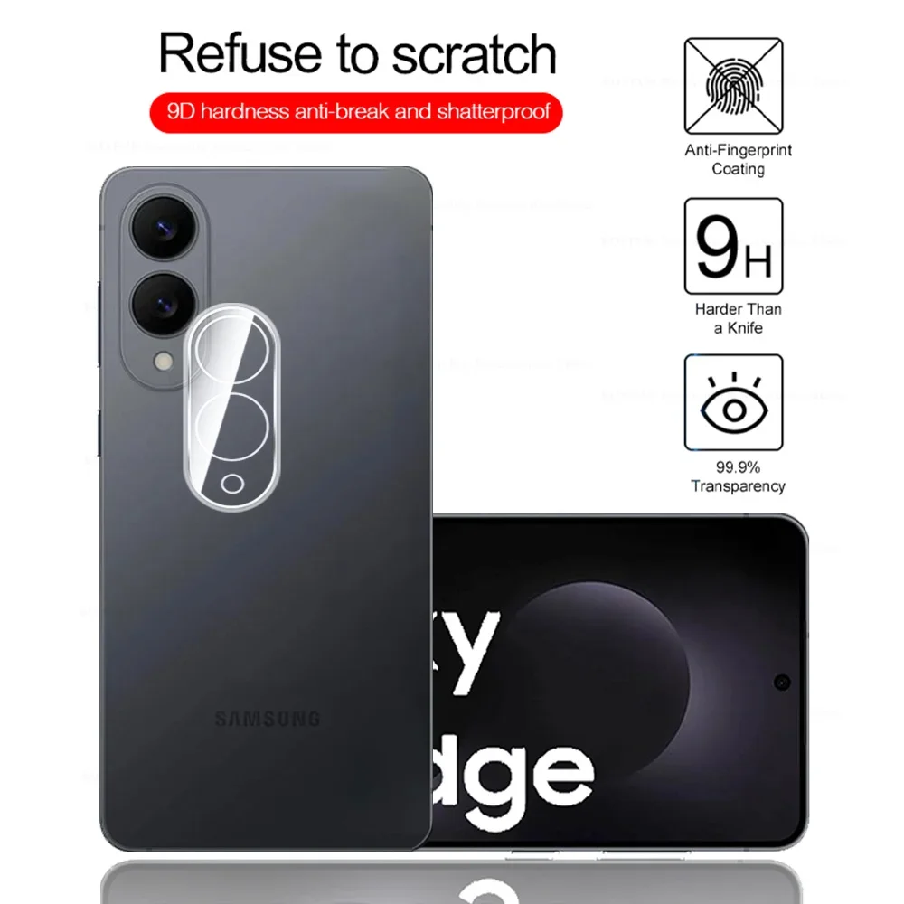 

3D изогнутая защитная пленка для объектива камеры для Samsung Galaxy S25 Edge закаленное стекло Samsungun S25Edge S 25 Edge 25Edge Защитная пленка для объектива