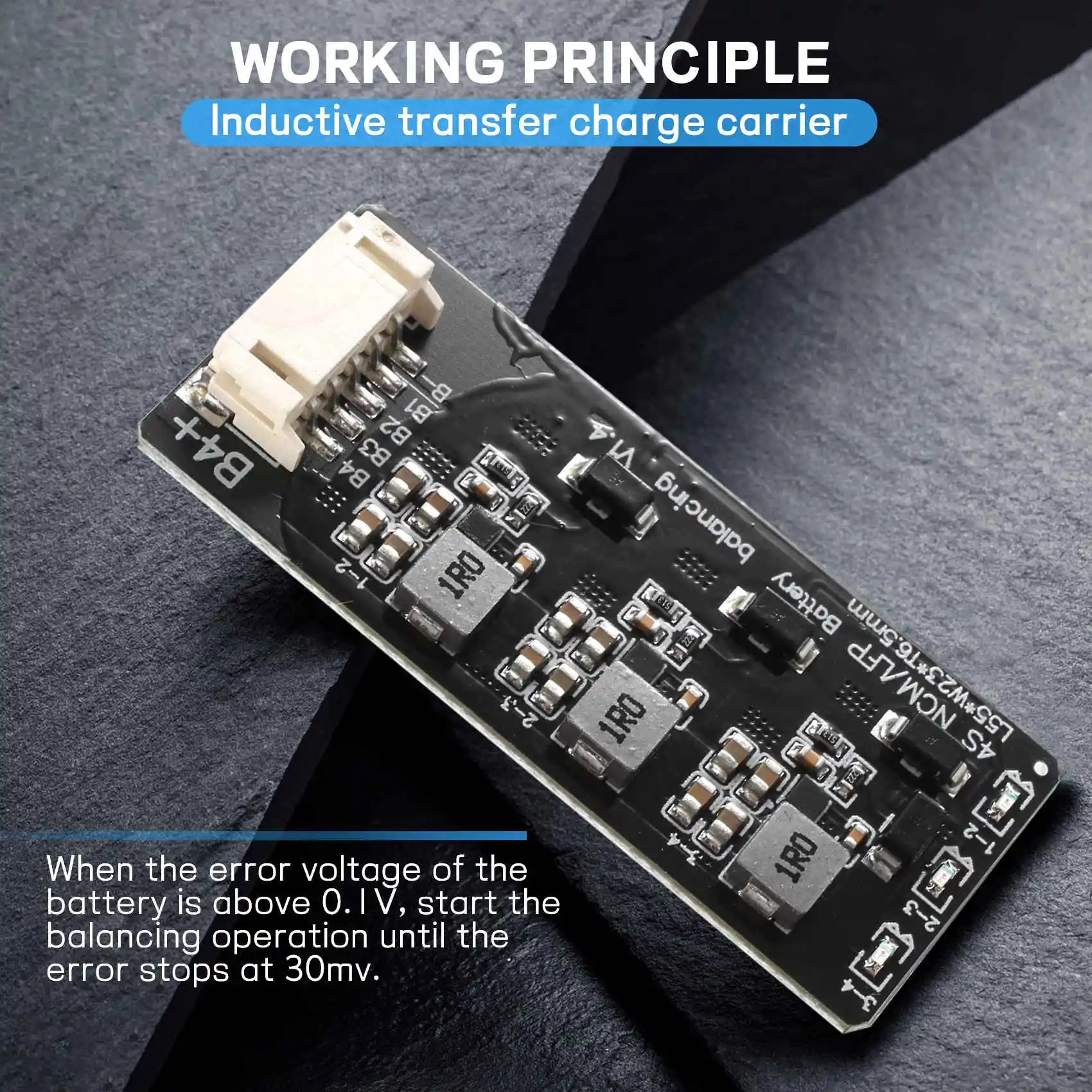 A64Z 4S Li- Lipo Lifepo4 LFP بطارية المعادل النشط موازن BMS 1.2A لوحة نقل الطاقة التوازن