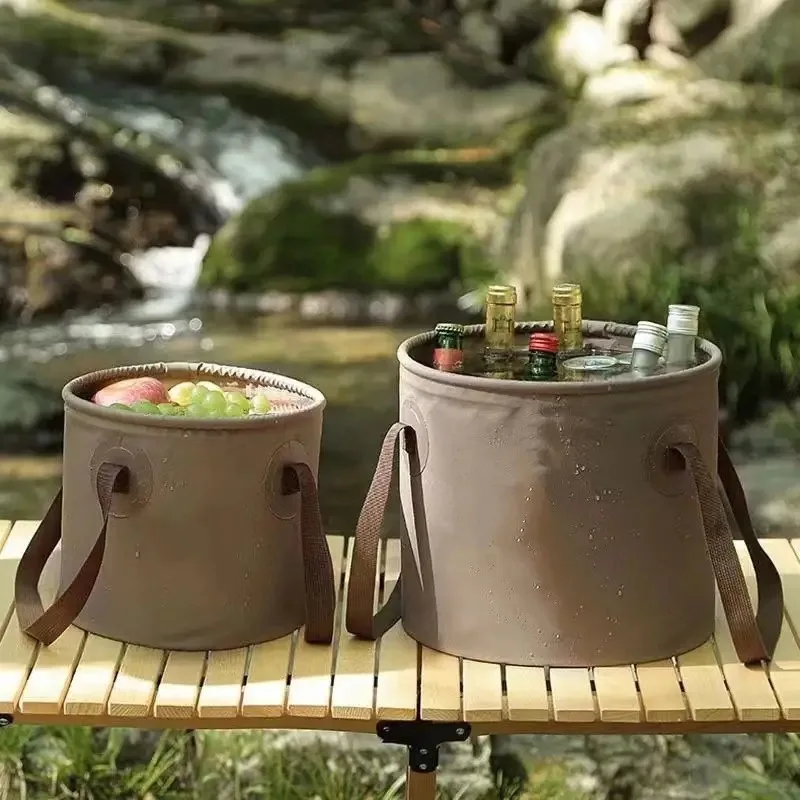 

Портативное уличное складное ведро, дорожное ведро, ведро для кемпинга, многофункциональное устройство для хранения еды и воды