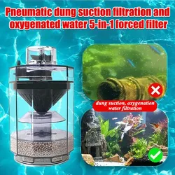 Fish Stool Suction Collector Aquarium Tank Fully Automatic Fish Poop Stool Suction Separator Filter Collector Vacuum cleanup