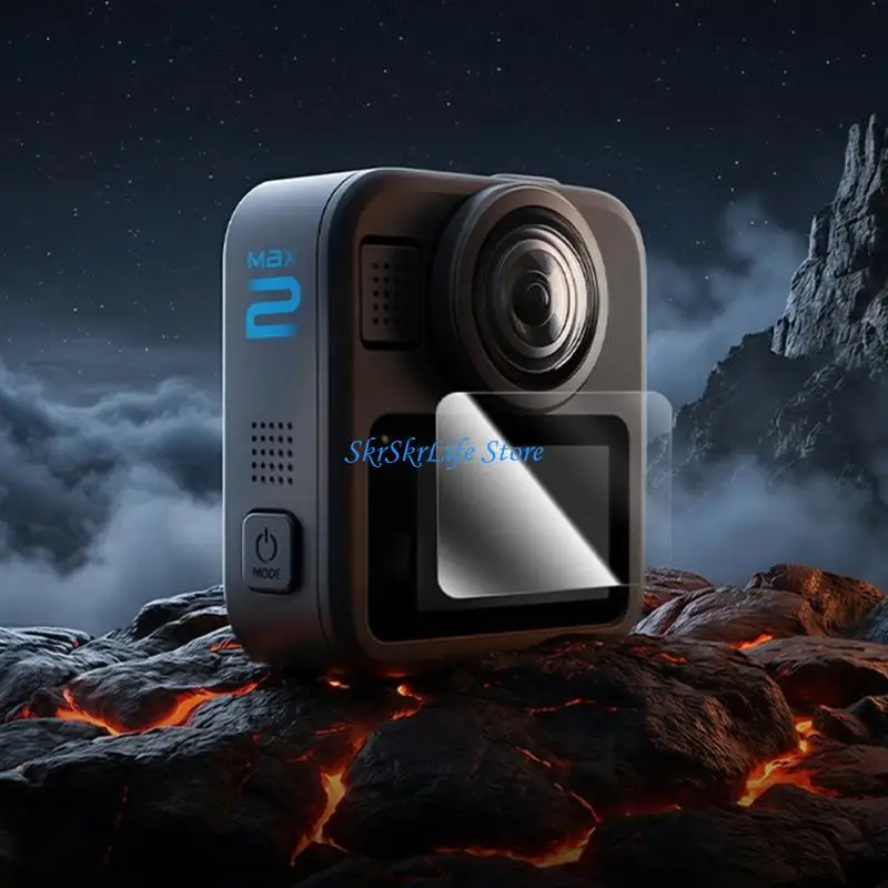 E65E Reinforced Glass Screen Protector for Action Camera Seamlessly Easy Installation