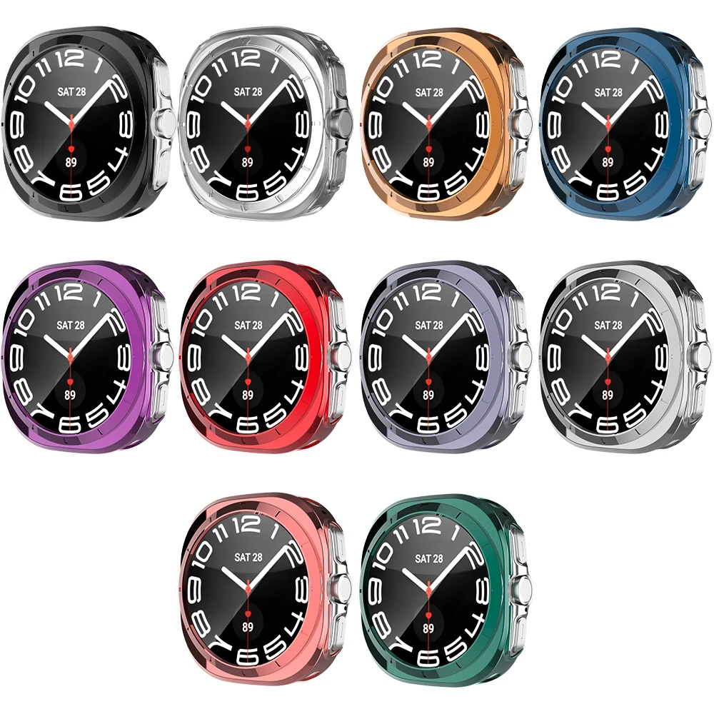 TPU Case for Samsung Galaxy Watch 7 Ultra 47mm Hollow Bumper Shell Full Frame Protector Case for Galaxy Watch 7 Accessories