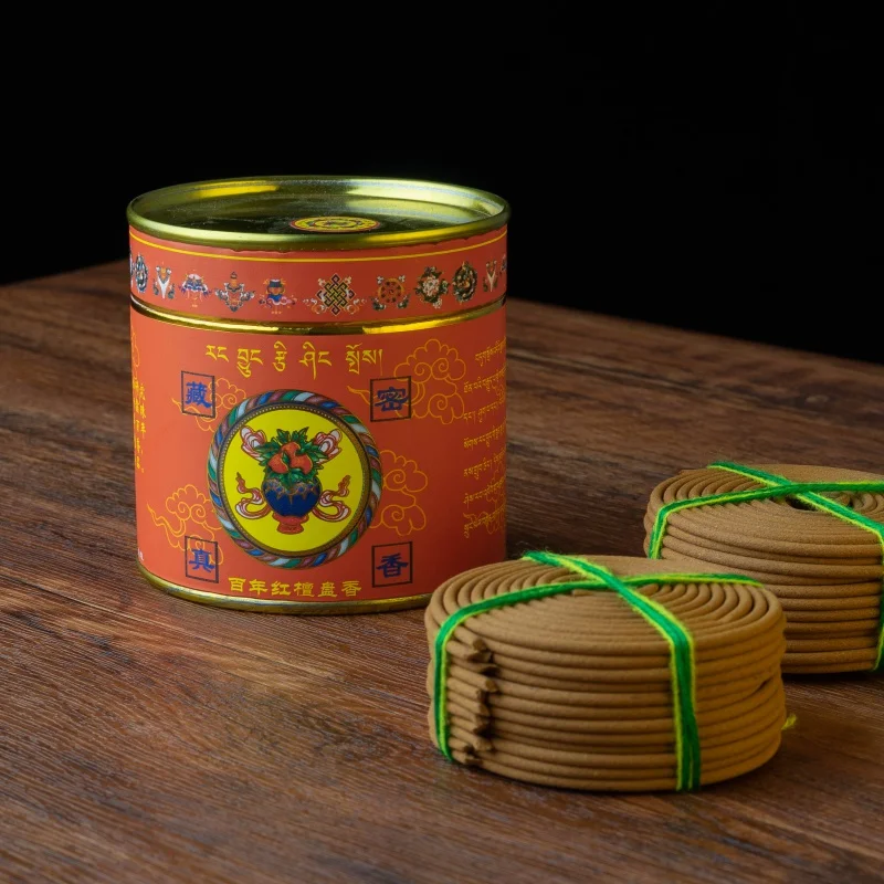 Tibetan Natural Herbal Coil Incense,Home Aromatherapy Meditation Prevention of Influenza,Quality Aroma Buddhist Supplies