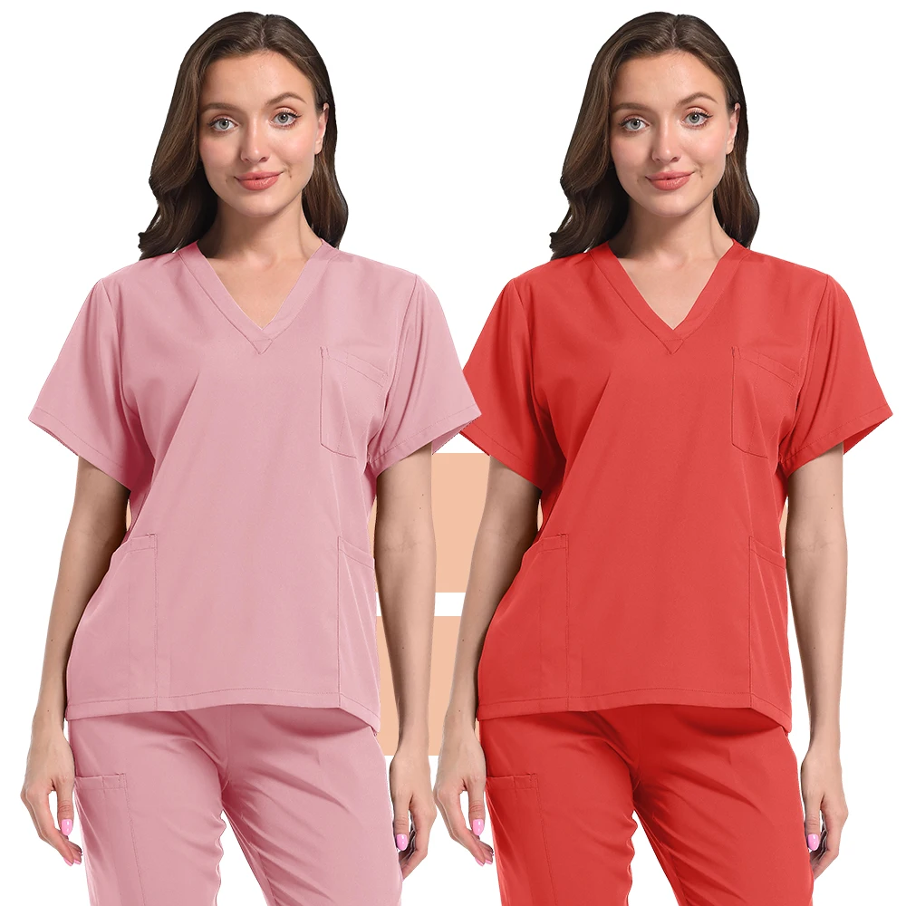 Surgical Uniforms Medical Nurse Scrub Set Woman Beauty Salon Workwear Clinical Scrub Top Jogging Pants Doctor Nursing Tunic Suit