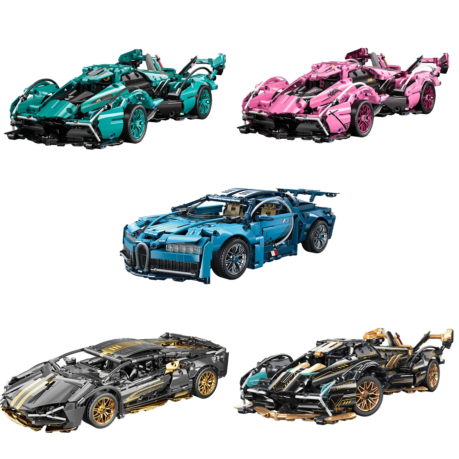 1144PCS High-Tech 1:14 City Building Blocks Racing Supercar Model Mechanical Enthusiasts Children Adult Birthday Christmas Gifts