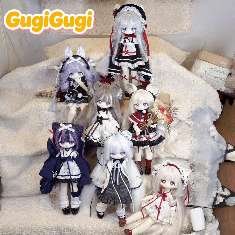 Genuine Meki Fluffy Goodnight Series 4/6 Action Figure Bjd Blind Box Cute Anime Model Desktop Decoration Collect Toy Gift