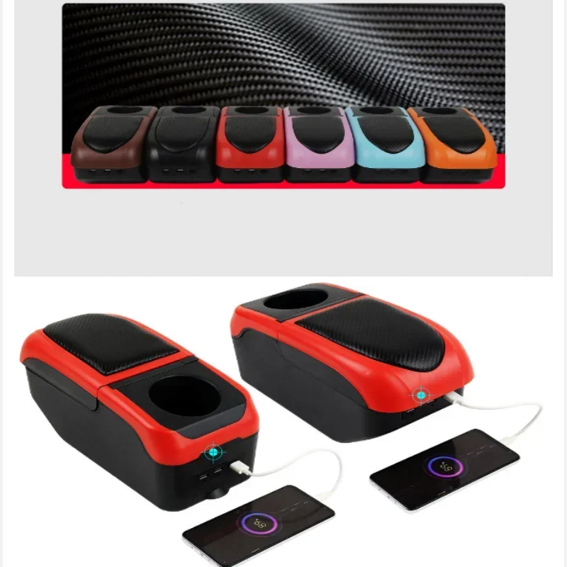 NEW For Chevrolet Spark Armrest Box Interior Center Console Storage Box Arm Rest Car-Styling Decoration Accessories Parts USB