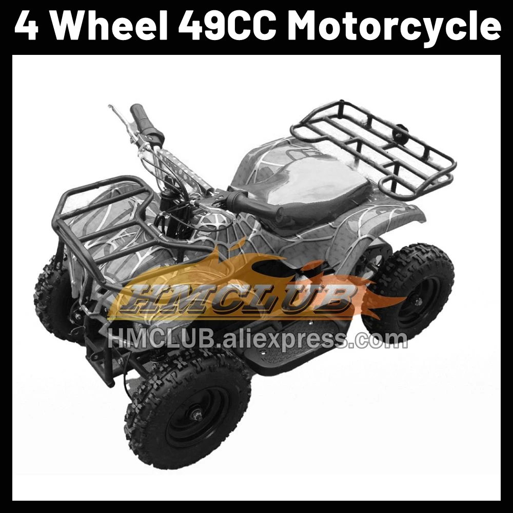 49CC ATV Cildren All-terrain Four-wheel Beach Buggy Balance Axle ATVS Cheap Amusement Rides ATV Kids Motorcycle Racing Motorbike