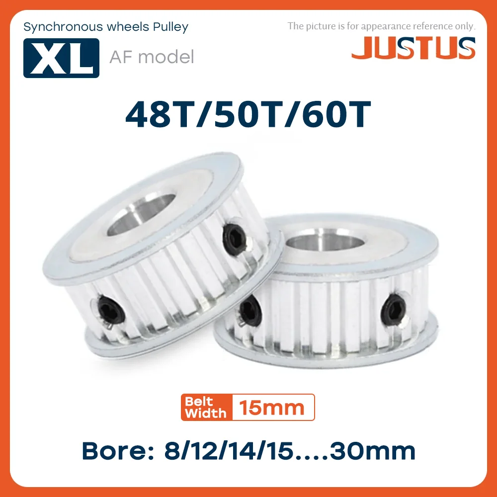 

XL Timing Pulley AF Type48T/50T/60 Teeth Bore 8/10/12/14/15/16/17/18/19/20-30mm for 15mm Width Belt Used In Linear Pulley