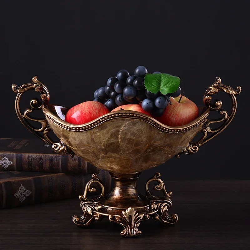 European fruit plate luxury retro living room American candy plate large