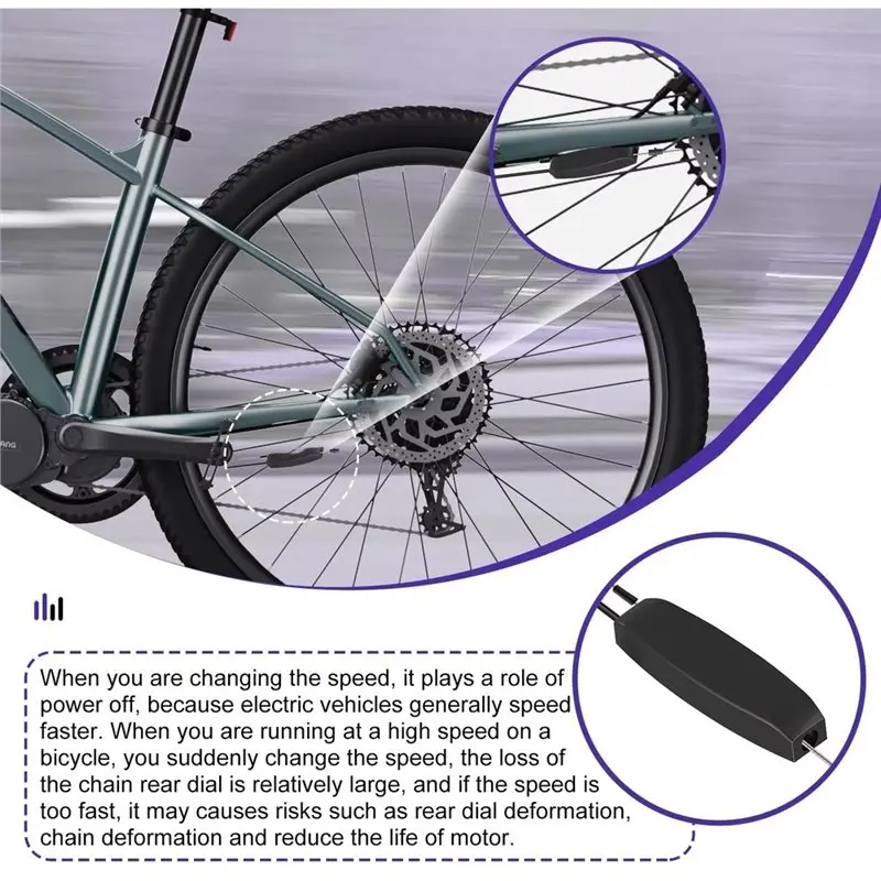RTENTE-Electric Bike Conerersion Conversion Fo Mid Driver Motor Gear Shift Sensor Metal Tongsheng TSDZ2 TSDZ8 Conneration