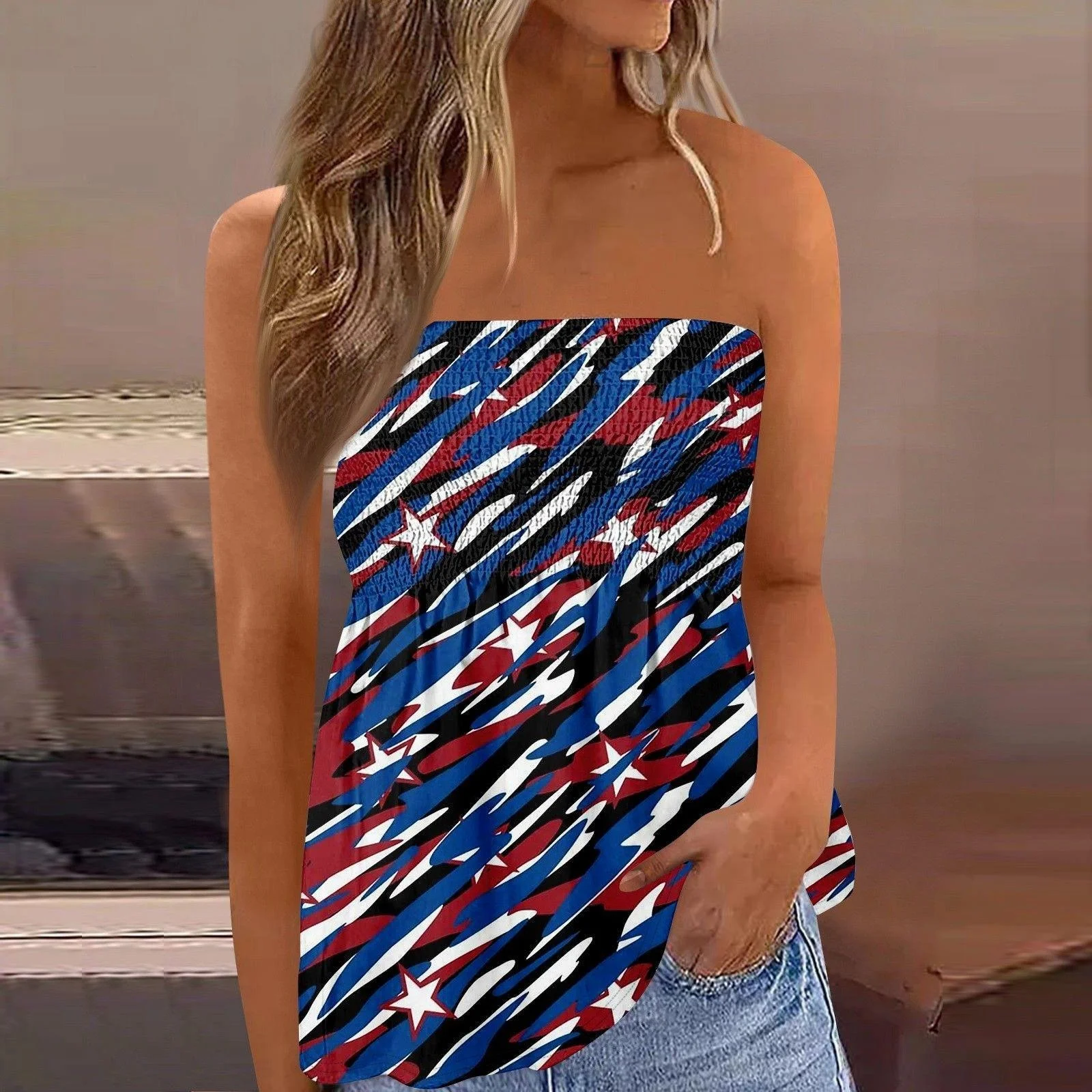 ular Gedrukt irt voor Dames Princ Sle Busin Casual middentaille Andere stof Andere cositie Gedrukt Fi Tail Ski...