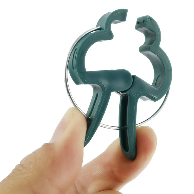 AA19 200 Stück feste Pflanzenklammern, wiederverwendbare Gewächshaushalterung, Befestigung von grünen Stielen, Blumenreben, Gemüse, Tomatenverschluss, Gartenunterstützung