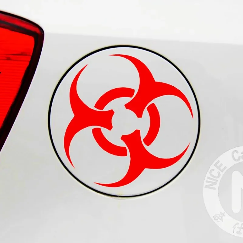 ·JPCT biohazard biohazard demon sticker is used for trucks, fuel tank caps, windshield waterproof ethyl thinner stickers 16x15cm