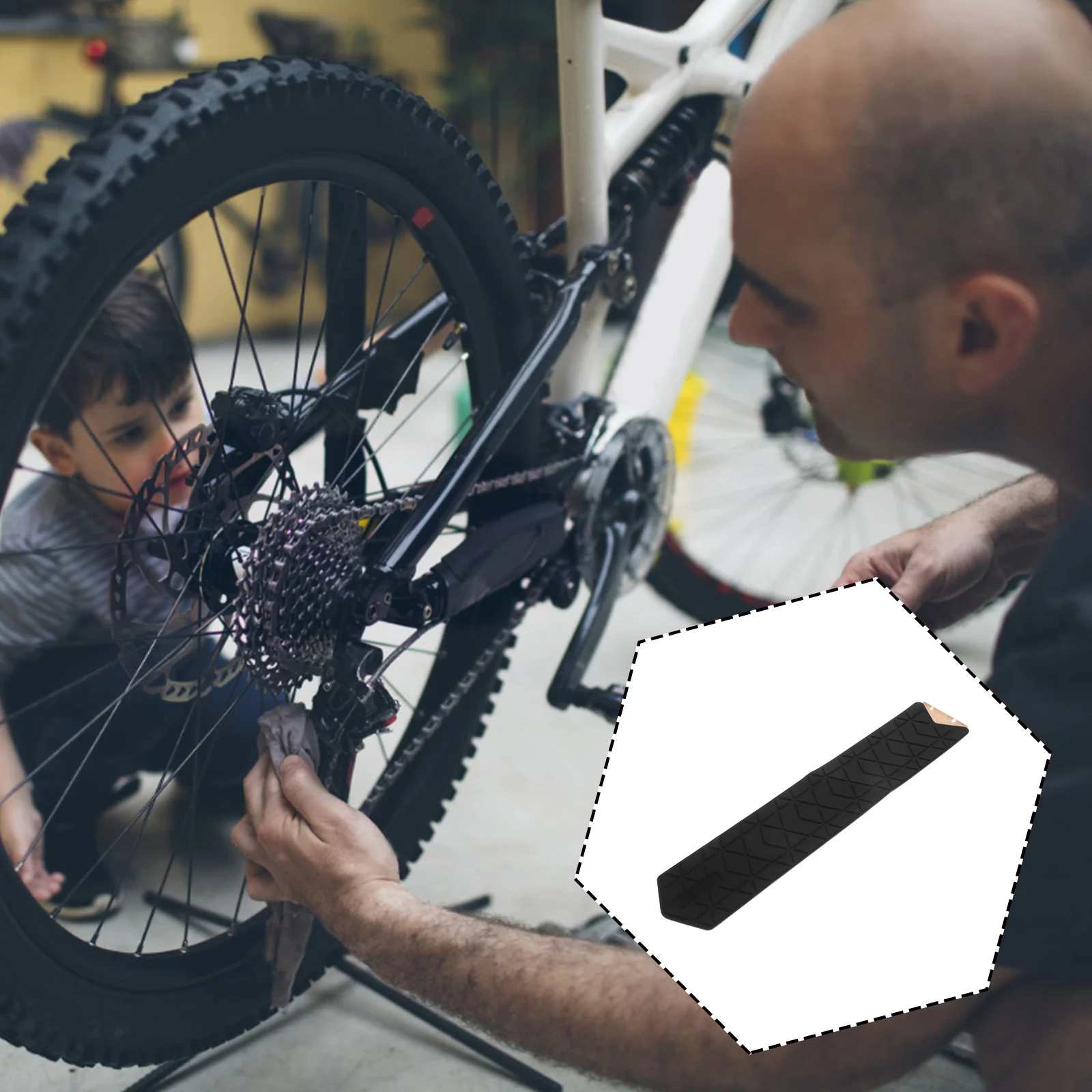 

Silicone Bike Chain Guard Protector Mountain Bike Frame Chainstay Tape Bicycle Frame Scratch Cover Protection Stickers