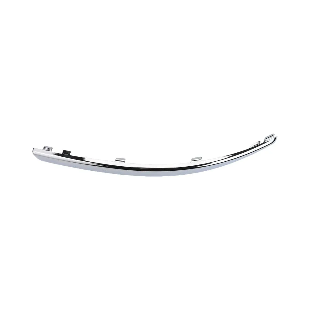Chrome Silver Lower Front Bumper Moulding Trim Cover ABS Plastic for Fiat 500 2007 to 2015 Two Piece Installation Set