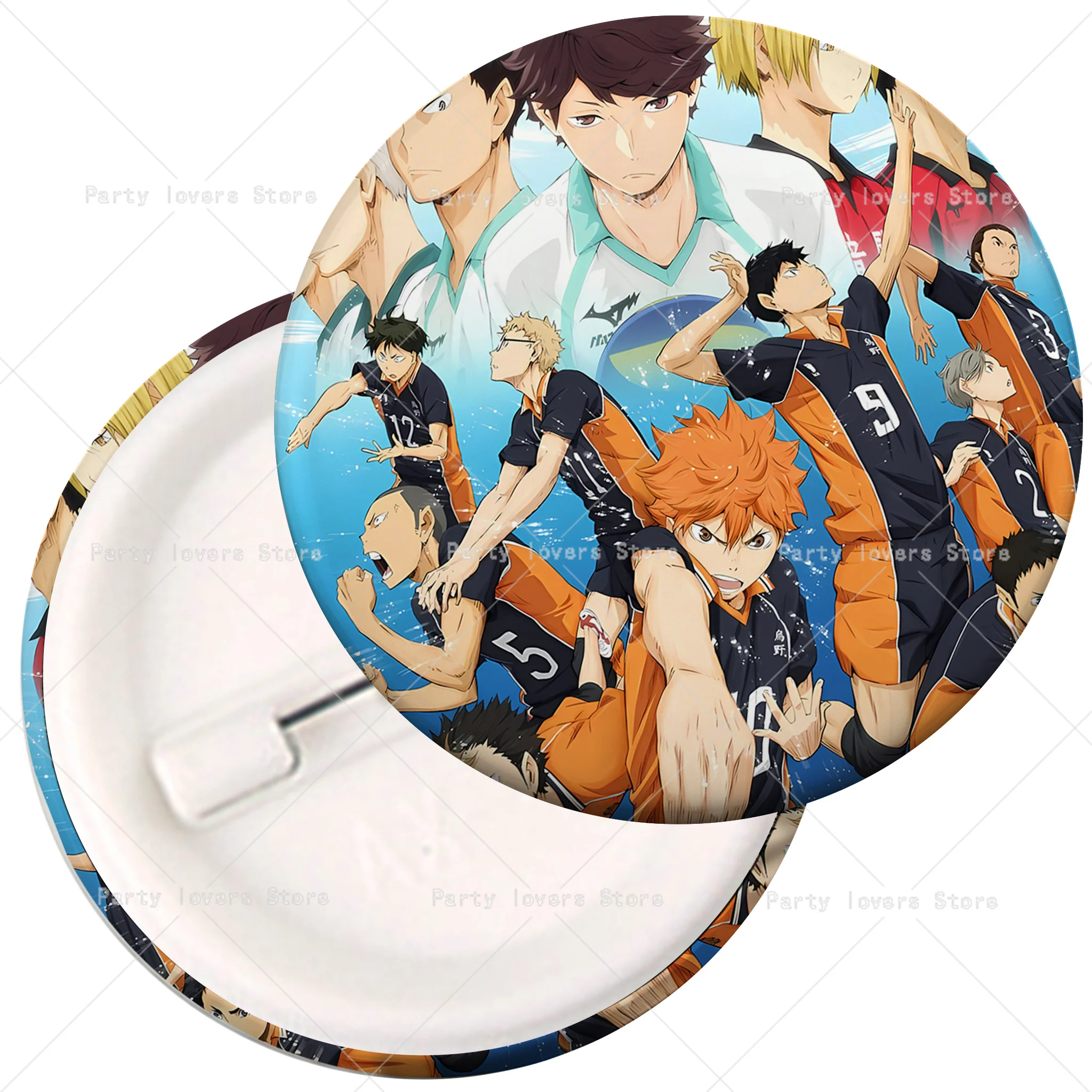 ハイキュー アニメバッジ 漫画フィギュアエンブレム バレーボ - Embroidery Reddit のレビューと価格