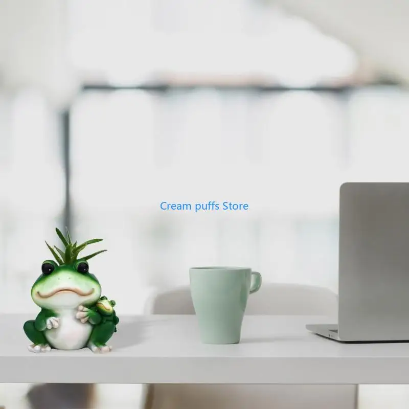 50le Silikonblütenform Form Sukkulente Pflanzerkapel Frösche Gips Tonform