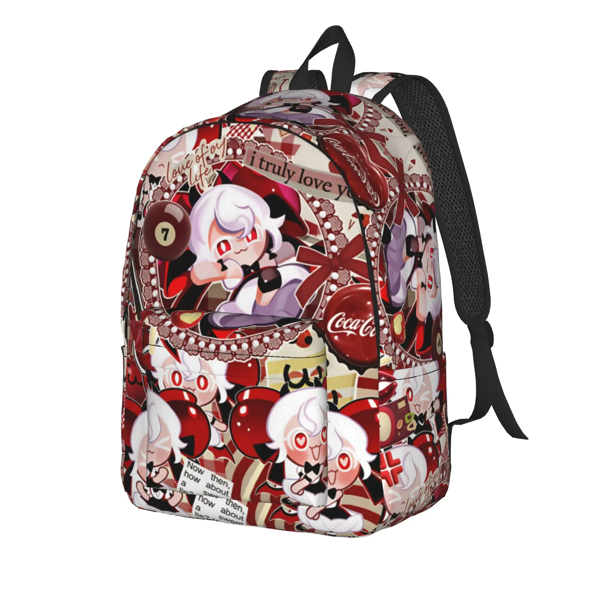 Shadow Milk  (18) Backpack Cookie Run Kingdom Workout Backpacks Student Unisex Fun School Bags Design Print Rucksack