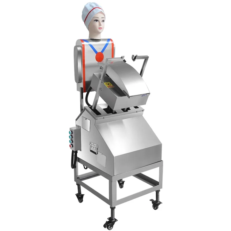 

Коммерческая электрическая машина для нарезки лапши с двумя лезвиями, роботизированный нож для лапши, для крупной, средней и мелкой нарезки