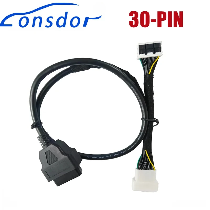 Newest Lonsdor FP30 30 PIN Cable for Toyota 2022- 8A-BA and 4A Proximity without PIN Code Works with K518ISE K518S