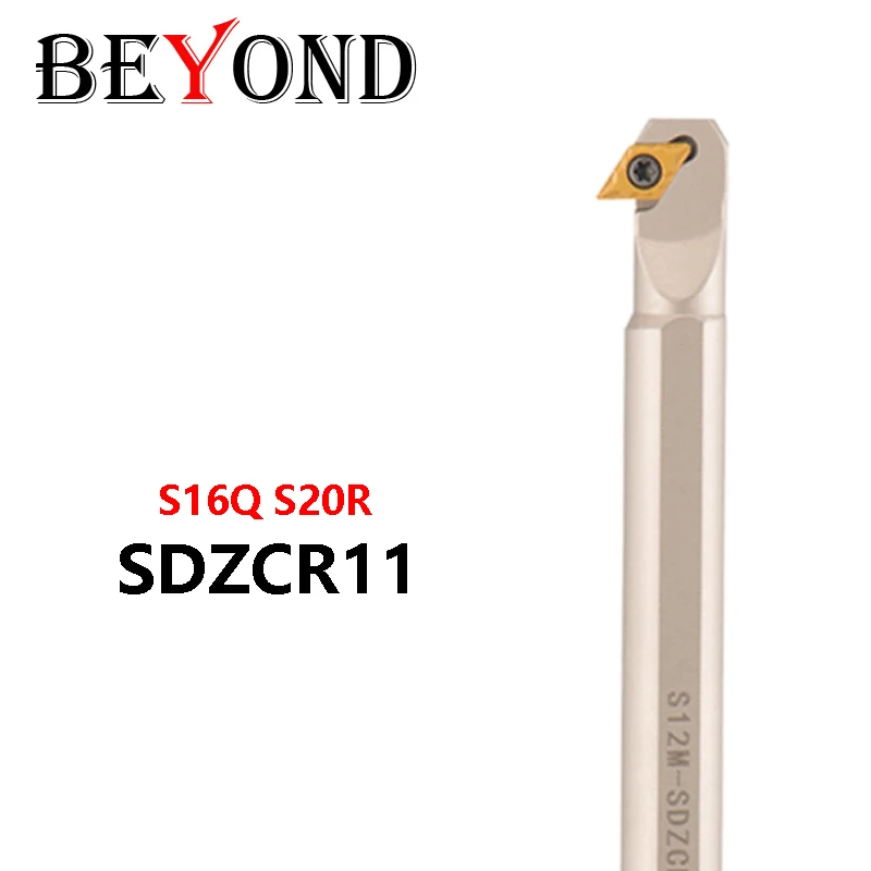 

BEYOND S16Q-SDZCR11 S20R-SDZCR11 Intenal Токарный станок Держатель инструмента Токарная фреза SDZCR Использование твердосплавных пластин DCMT Покрытие белый никель